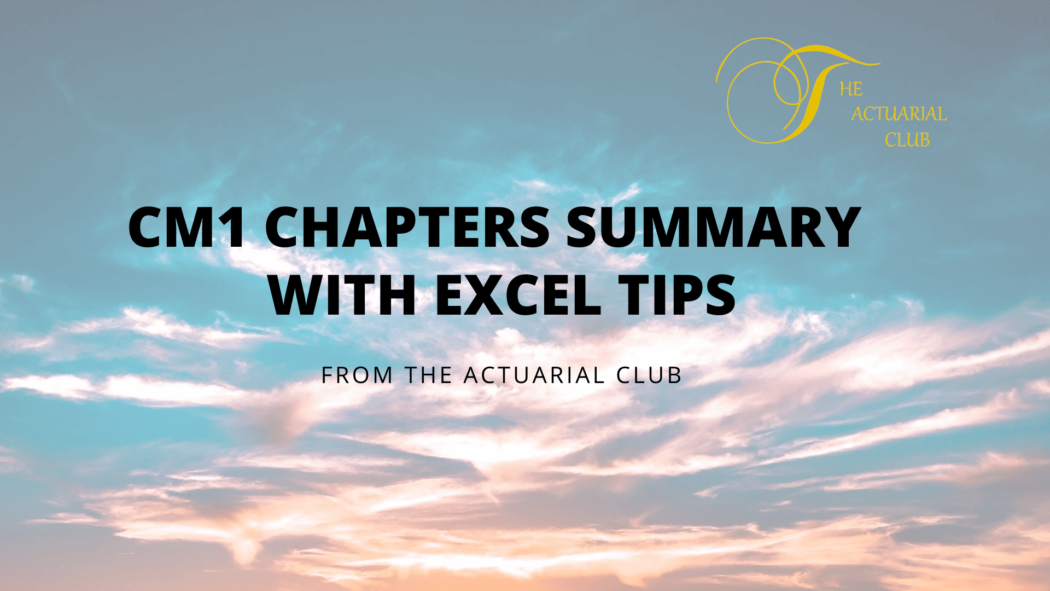 cm1 chapters summary, chapters in cm1, cm1 excel tips